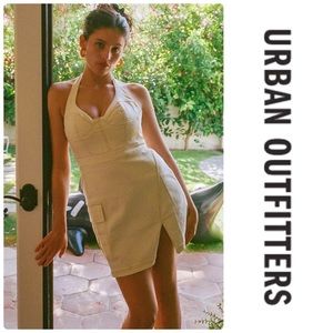white christmas dresses Mariah Denim Mini Dress main image 0